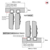Minimalist Wardrobe Door & Frame Kit - Two DX 1930'S Oak Panel Doors - Prefinished