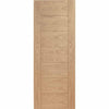 Premium Single Sliding Door & Wall Track - Palermo Essential Oak Door - Unfinished