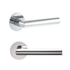 Monroe Door Lever Handle - Polished Stainless Steel