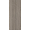 Premium Single Sliding Door & Wall Track - Laminate Montreal Light Grey Door - Prefinished