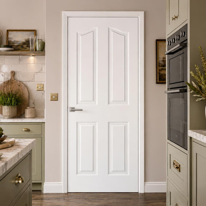 Moulded Mayfair 4 Panel White Primed Internal Door