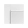 Murcia White Primed Internal Door Pair - Clear Glass