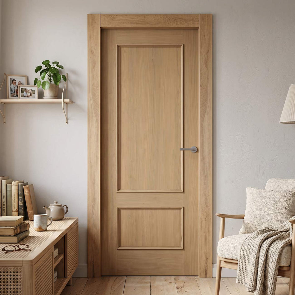 Murcia Oak Panel Internal Door - Prefinished