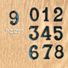 Antique Black Ludlow Numerals - Size 76mm