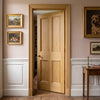 4 Panel Oak Fire Internal Door - Bolection Mouldings - 30 Minute Fire Rated