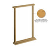 External LPD Universal Oak Door Frame - Shown with Twin Side Apertures