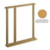 External LPD Universal Oak Door Frame - Shown with Single Side Aperture