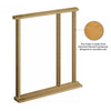 External LPD Universal Oak Door Frame - Shown with Twin Side Apertures