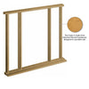 External LPD Universal Oak Door Frame - Shown with Twin Side Apertures