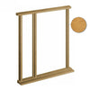 Empress Oak Front Door and Frame Set - Zinc Double Glazing - One Unglazed Side Screen