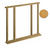 Salisbury Exterior Oak Front Door and Frame Set - Part Frosted Double Glazing - Two Unglazed Side Screens