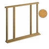 Majestic Exterior Oak Front Door and Frame Set - Zinc Double Glazing - Two Unglazed Side Screens