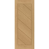 Top Mounted Black Sliding Track & Torino Oak Double Door - Prefinished