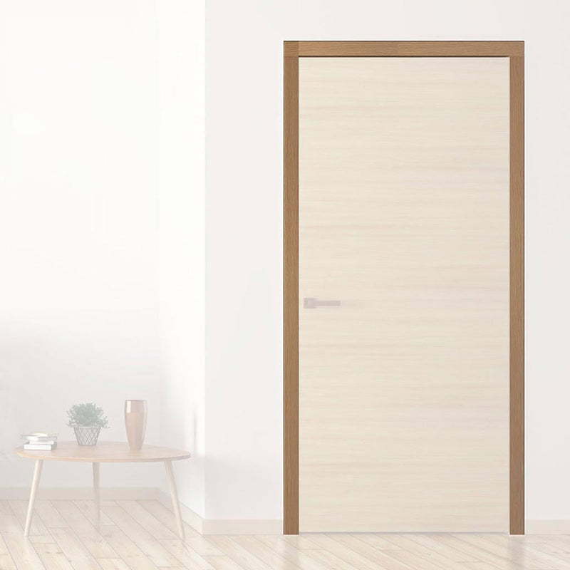 Thruframe Interior Oak Veneer Prefinished Door Lining Frame - Suits Standard Size Single Doors