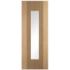 Sydney Oak Internal Door - Clear Glass - Prefinished