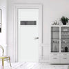 Orkney 1 Pane 2 Panel Solid Wood Internal Door UK Made DD6403G Clear Glass - Eco-Urban - Colour Options