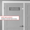 Downham Internal Door Pair - Bevelled Clear Glass - White Primed