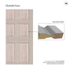 Made to Measure External Ailsa Front Door - 45mm Thick - Seven Colour Options - Premium Primed
