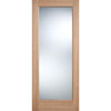 External Shaker 1L Oak Door - Clear Double Glazing - Colour Options