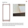Made to Measure Exterior Full Pane Front Door - 45mm Thick - Seven Colour Options - Double Glazing