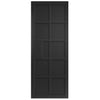 SpaceEasi Top Mounted Black Folding Track & Double Door - Industrial Plaza Black Internal Door - Prefinished