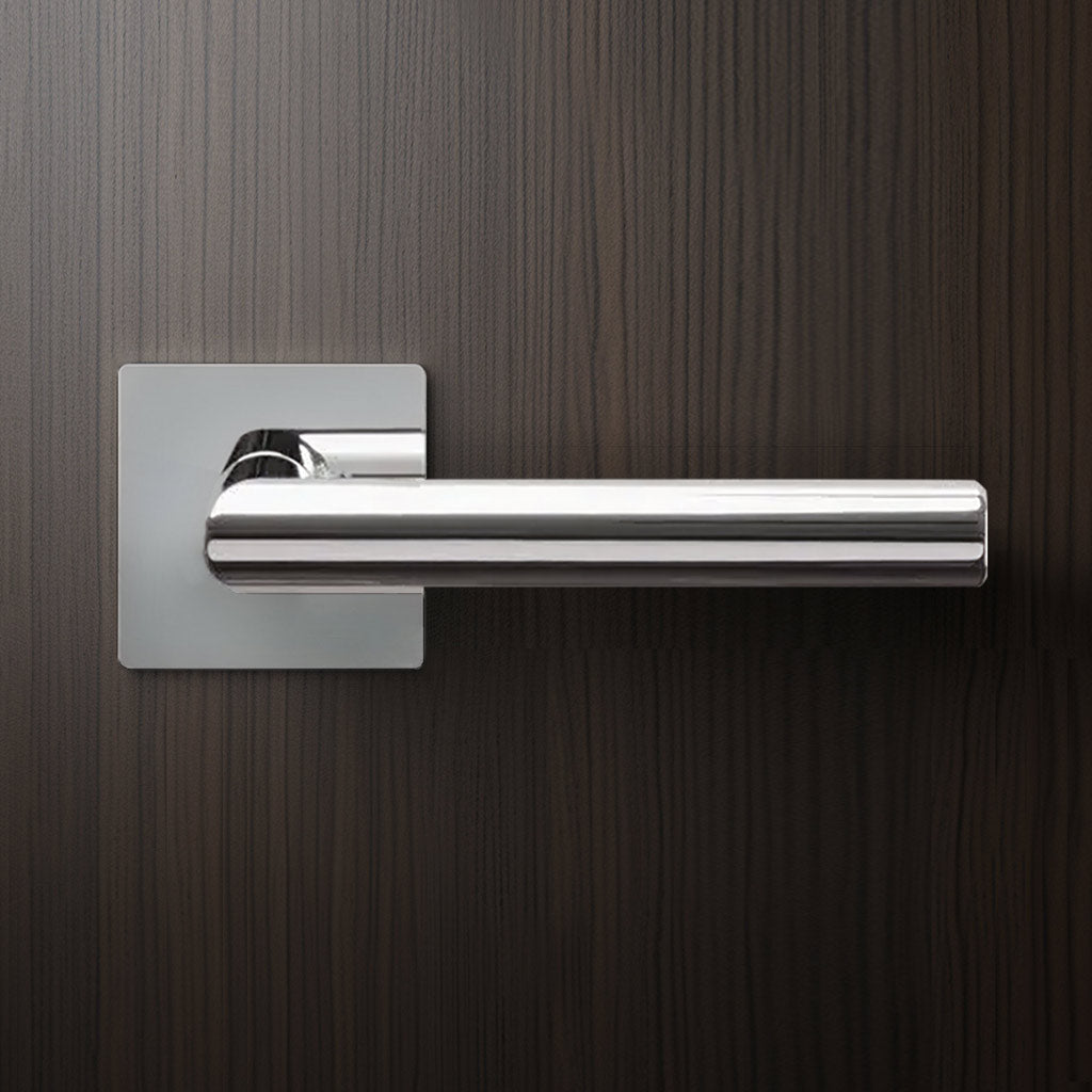 Orlando Door Lever Handle - Polished Stainless Steel