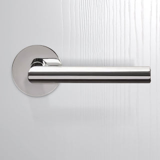 Image: Monroe Door Lever Handle - Polished Stainless Steel