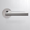 Monroe Door Lever Handle - Polished Stainless Steel