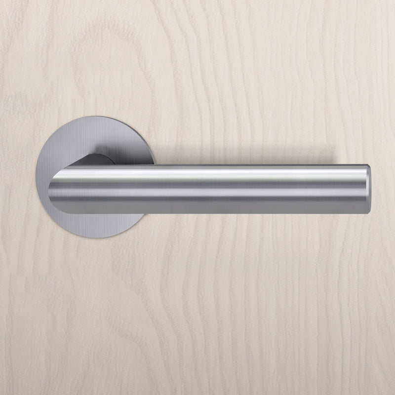Monroe Door Lever Handle - Satin Stainless Steel