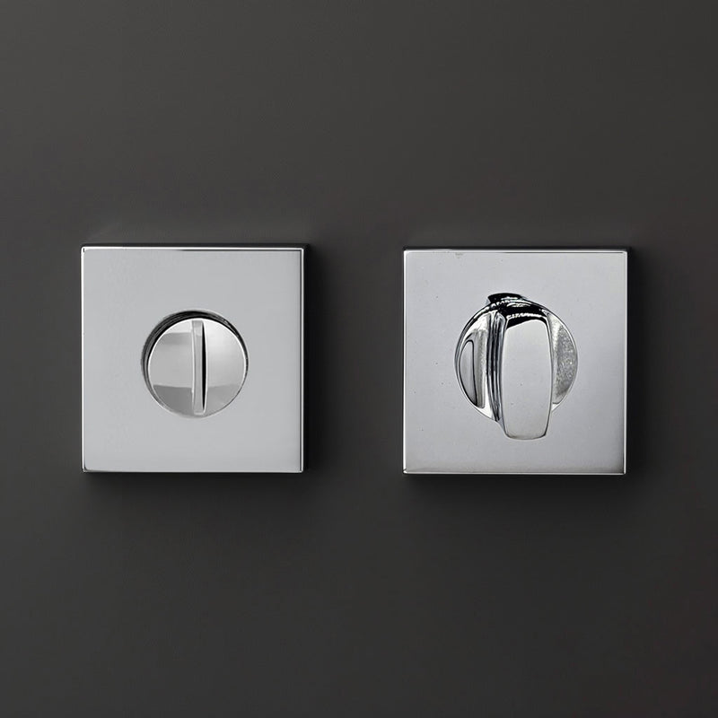Quantum Bathroom Square Thumb Turn - Polished Chrome