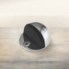 Orb Oval Floor Mounted Door Stop - Polished Chrome