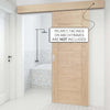 Single Sliding Door & Wall Track - Palermo Oak Door - Prefinished
