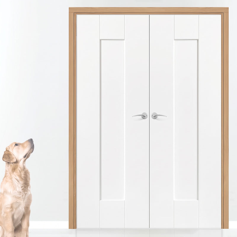 Made to Size Double Interior Prefinished Oak Veneered Frame