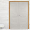 Made to Size Double Interior Prefinished Oak Veneered Frame - For 30 Minute Fire Doors