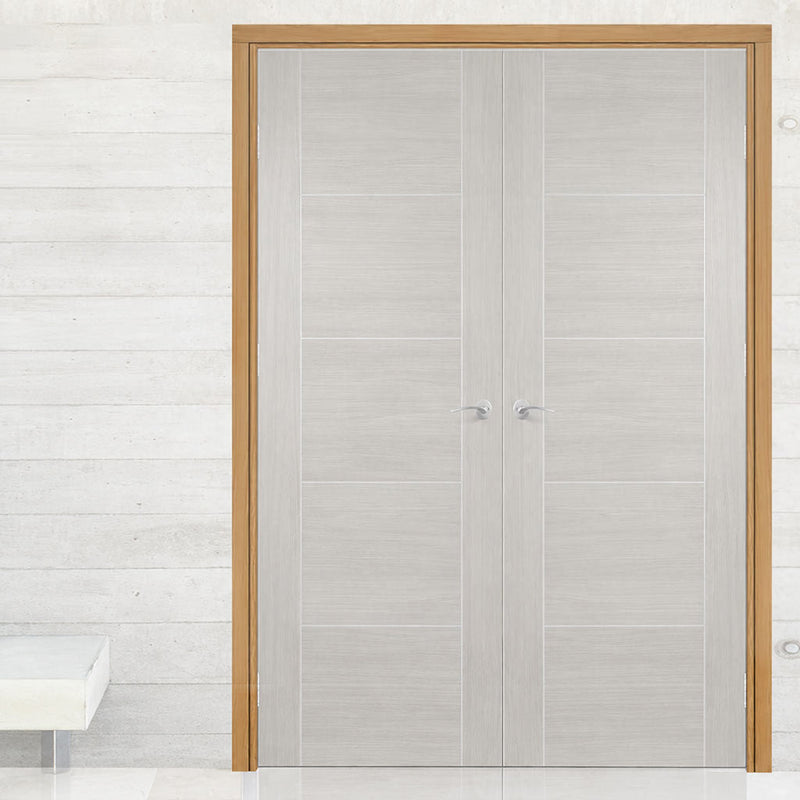 Made to Size Double Interior Prefinished Oak Veneered Frame - For 30 Minute Fire Doors