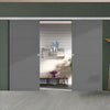 Aluminium Concealed Premium Double Sliding Wall Track for Wooden Doors
