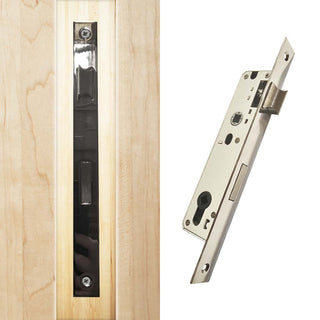 Image: Slim Privacy Bathroom Lock - Polished Stainless Steel