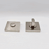 Zenith Door Lever Bathroom Handle Pack - 4 Radius Cornered Hinges - Satin Finish