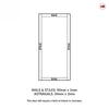 Baltimore 1 Pane Solid Wood Internal Door UK Made DD6301G - Clear Glass - Eco-Urban - Colour Options