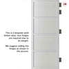 Brooklyn 4 Panel Solid Wood Internal Door UK Made DD6307 - Eco-Urban - Colour Options