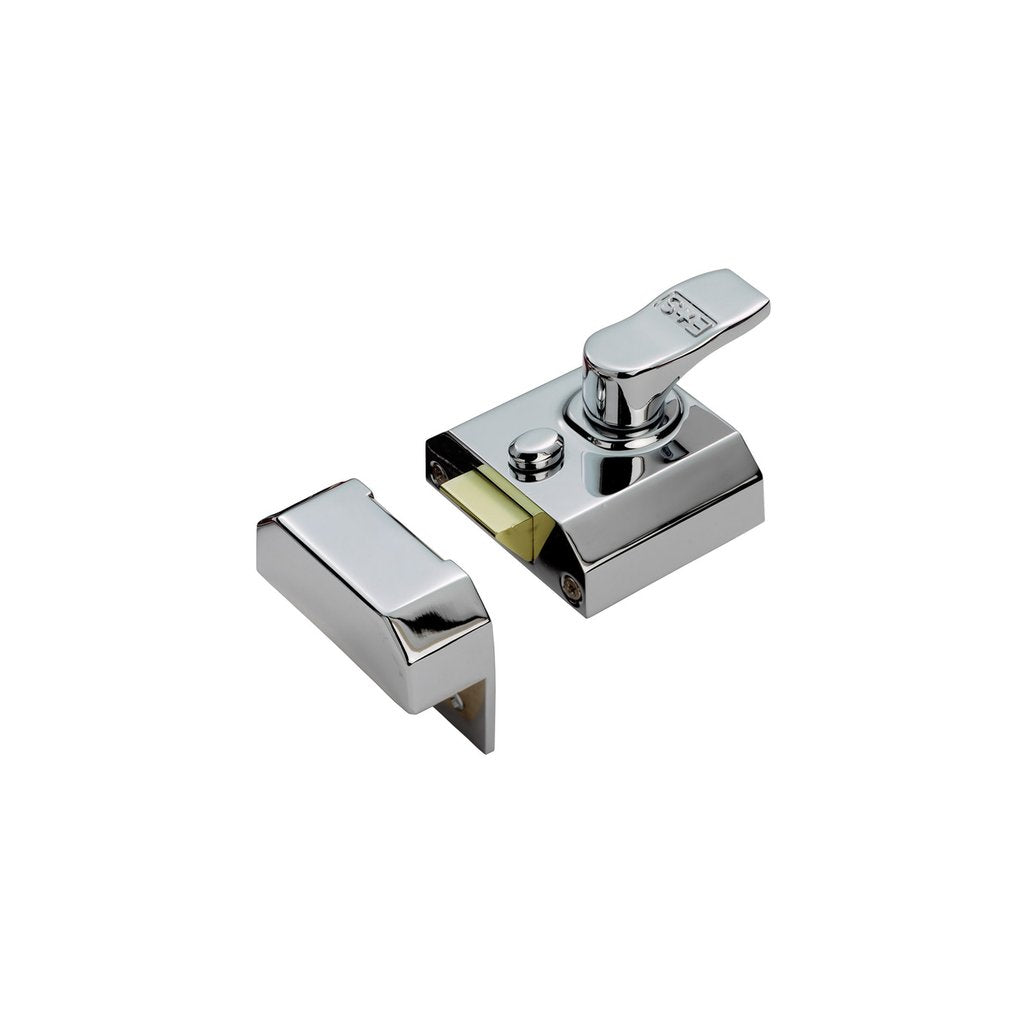 Eurospec RCN 60mm Rim Door Lock, For broader door stiles - 3 Finishes