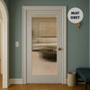 UK Made to Measure - Redford 1L Interior Door - Reeded Glass - Premium Primed - 7 Colour Options