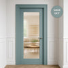 UK Made to Measure - Redford 1L Interior Door - Reeded Glass - Premium Primed - 7 Colour Options