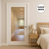 UK Made to Measure - Redford 1L Interior Door - Reeded Glass - Premium Primed - 7 Colour Options