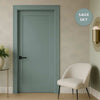 UK Made to Measure - Redford Panel Interior Door - Premium Primed - 7 Colour Options