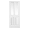 Regency Textured Moulded - Clear Glass - White Primed