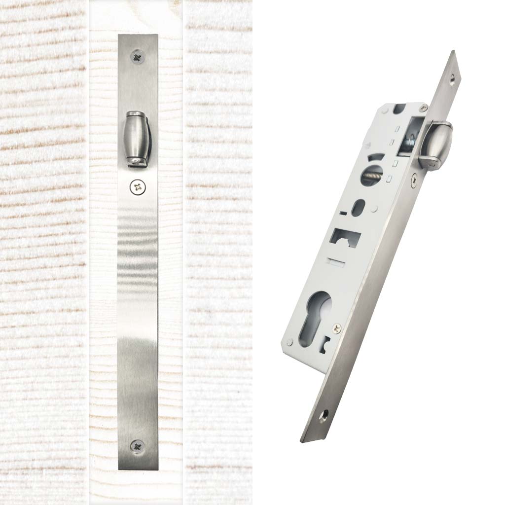 Slim Roller Latch - Satin Stainless Steel