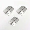 3x Cratus Exterior Satin Stainless Steel Radius Corner Hinges - 102x76mm