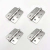 4x Cratus Exterior Satin Stainless Steel Radius Corner Hinges - 102x67mm