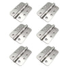 6x Cratus Exterior Satin Stainless Steel Radius Corner Hinges - 102x76mm